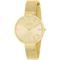 LIU-JO Gold tone Mesh chain woman watch from Glamour Collection